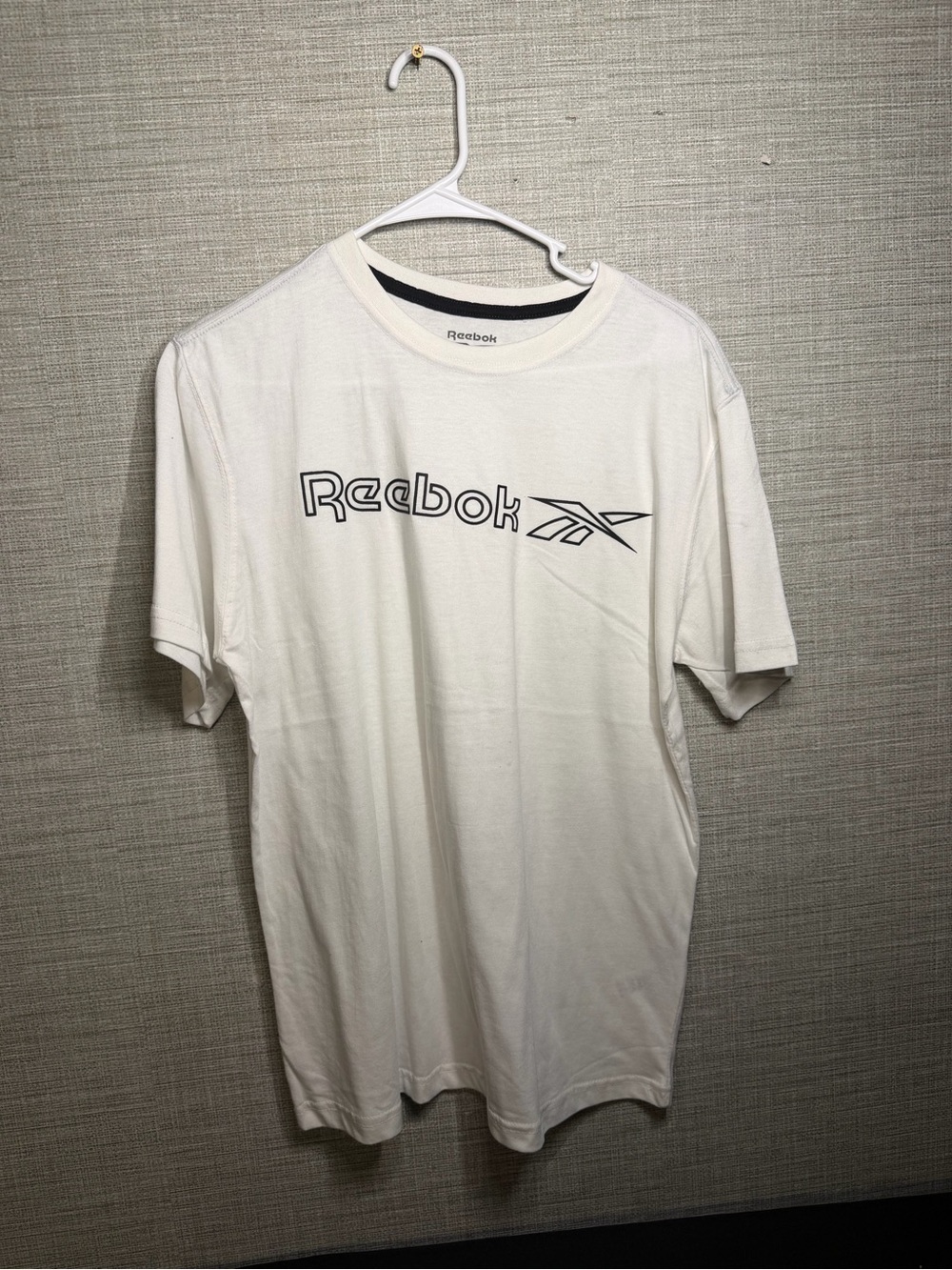 Reebok White Short Sleeve Logo Tee